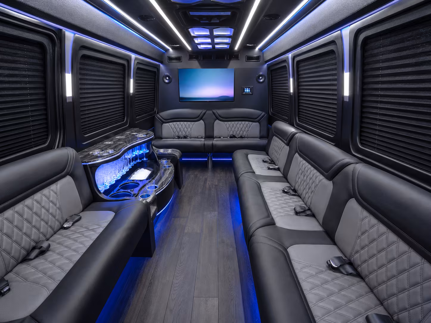 glendale 28 passenger party bus