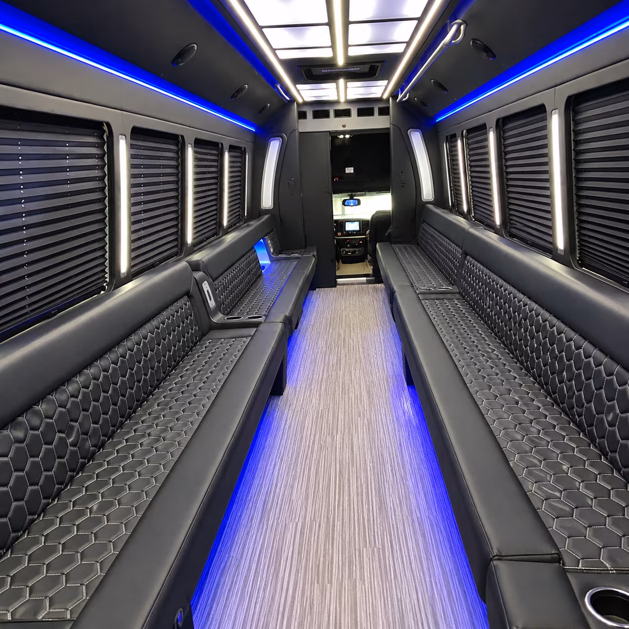 glendale party bus rental interior